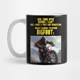 Bigfoot motorbike meme Mug